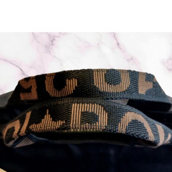 Authentic Fendi Mini Roma Black Canvas Tote Bag Vintage - Picture 10 of 16